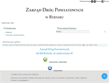 Tablet Screenshot of bip.zdp.powiatrybnicki.pl